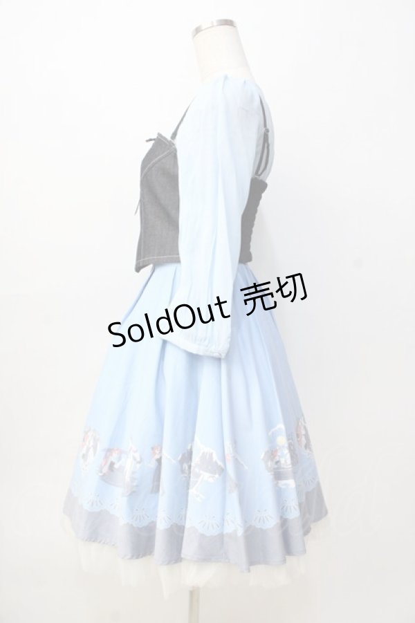 画像2: 【SALE】Secret Honey / キス・ザ・ガール ワンピース(アリエルver.) 2 ブルー Y-25-09-13-060-CA-OP-SZ-ZT390 (2)