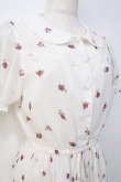 画像4: Ank Rouge / VintageRoseプリーツシフォンワンピース M アイボリー Y-25-09-13-066-CA-OP-SZ-ZT377 (4)