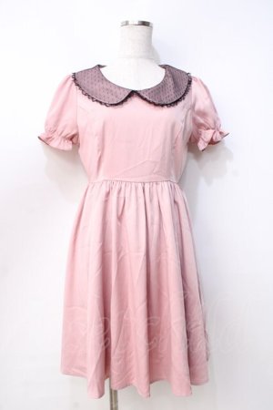 画像: Ank Rouge / ファーブローチワンピース M ピンク Y-25-09-13-067-CA-OP-SZ-ZY