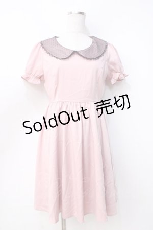 画像: 【SALE】Ank Rouge / ファーブローチワンピース M ピンク Y-25-09-13-067-CA-OP-SZ-ZT377