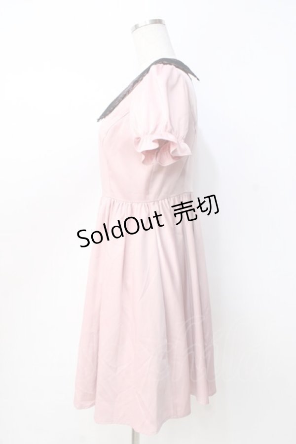 画像2: 【SALE】Ank Rouge / ファーブローチワンピース M ピンク Y-25-09-13-067-CA-OP-SZ-ZT377 (2)