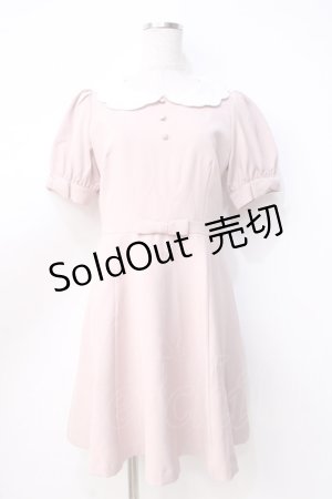 画像: Ank Rouge / スカラップ衿ドーリーワンピース M ピンク Y-25-09-13-068-CA-OP-SZ-ZT257