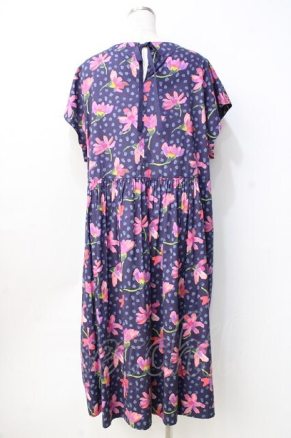 画像3: Jane Marple Dans Le Salon / Sun daisyタブリエドレス M 紺 Y-25-09-13-072-JM-OP-SZ-ZT326 (3)