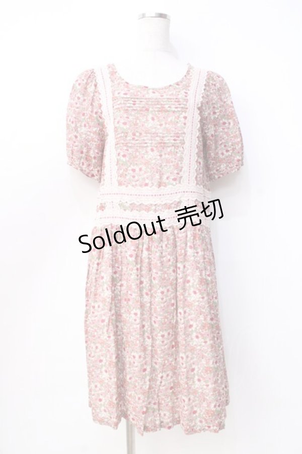 画像1: 【SALE】Jane Marple / Sweet Daisy Tunic ワンピース M ピンク Y-25-09-13-074-JM-OP-AS-ZT326 (1)