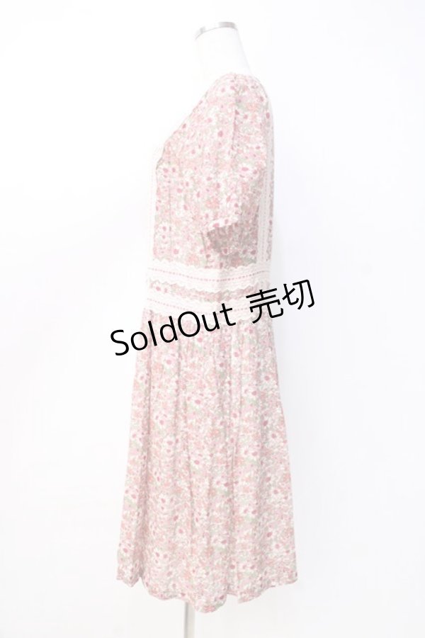 画像2: 【SALE】Jane Marple / Sweet Daisy Tunic ワンピース M ピンク Y-25-09-13-074-JM-OP-AS-ZT326 (2)