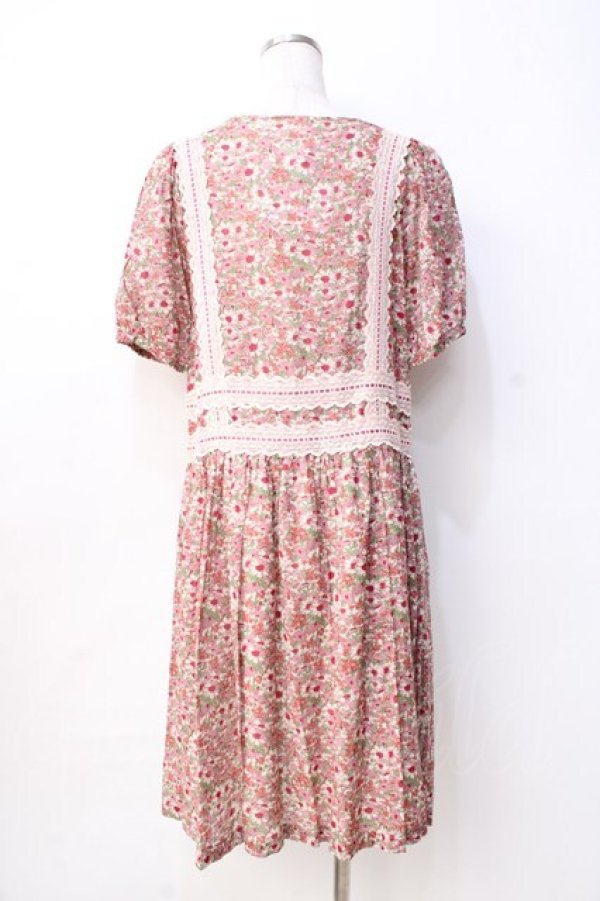 画像3: Jane Marple / Sweet Daisy Tunic ワンピース M ピンク Y-25-09-13-074-JM-OP-AS-ZY (3)