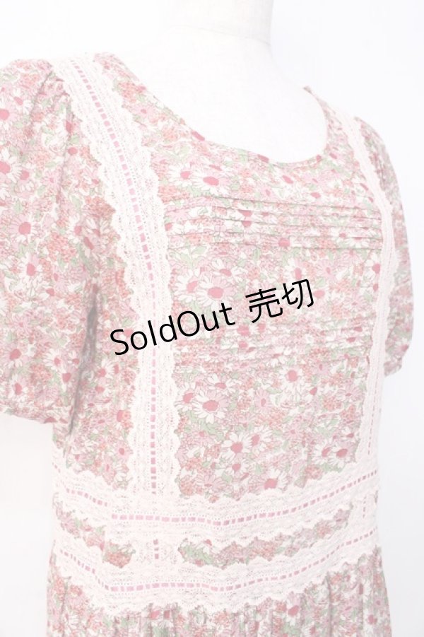 画像4: 【SALE】Jane Marple / Sweet Daisy Tunic ワンピース M ピンク Y-25-09-13-074-JM-OP-AS-ZT326 (4)