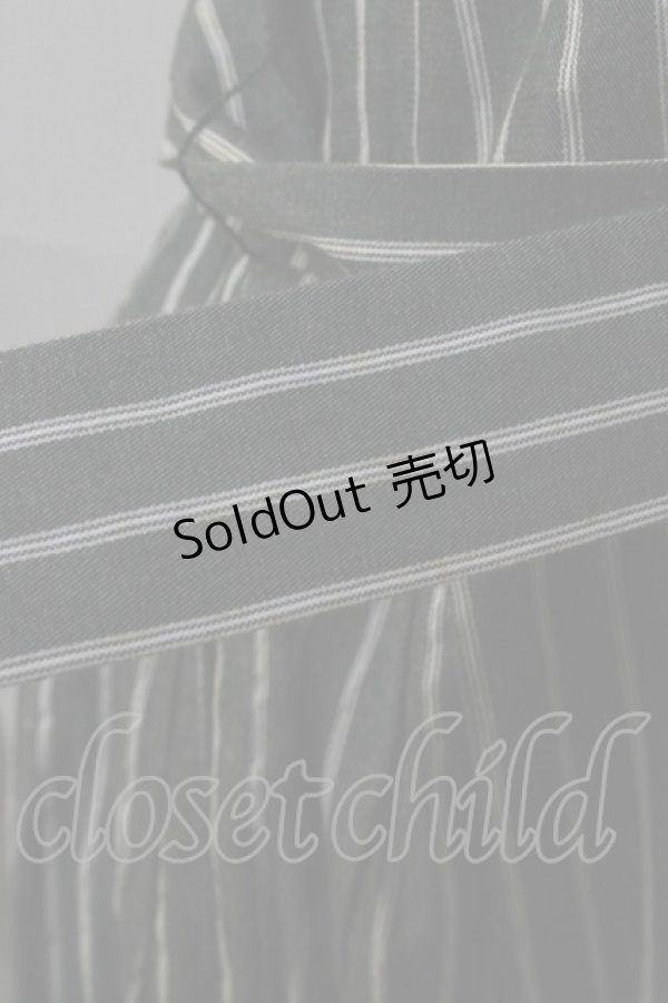 画像3: Jane Marple / ストライプジャンパースカート  グレー Y-25-09-13-081-JM-OP-AS-ZY (3)