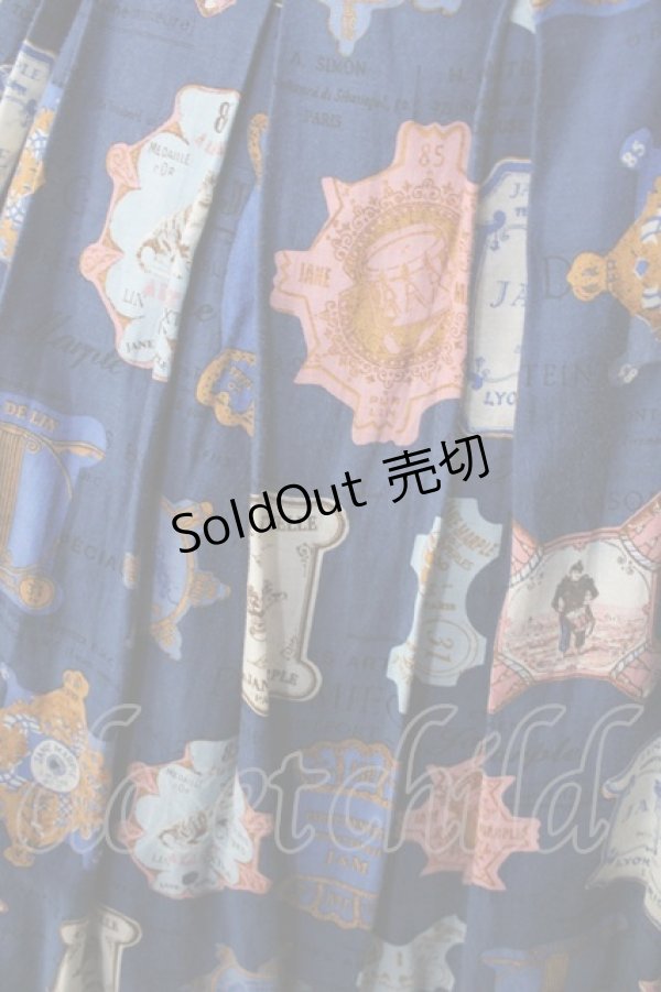 画像3: Jane Marple / Cartes A Filsのスクエアドレス M ネイビー Y-25-09-13-082-JM-OP-SZ-ZY (3)