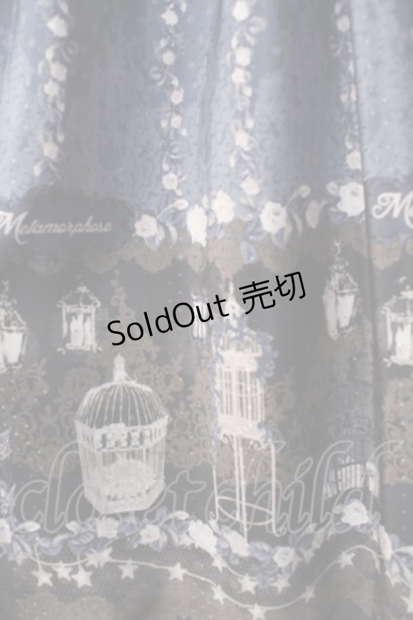 画像4: metamorphose / Star Rose　Aラインワンピース  紺 Y-25-09-13-092-ME-OP-SZ-ZY (4)