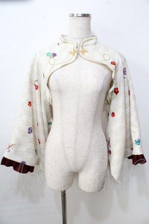 画像: metamorphose / 春告げ鳥の恋うらら着物袖ボレロ  オフ白 Y-25-09-13-093-ME-TO-SZ-ZY