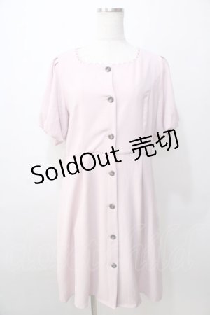 画像: F&A / スクエアネックループピコ使いワンピース F ピンク Y-25-09-13-099-LO-OP-SZ-ZT356