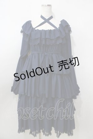 画像: Vallee lys / Coquelicot dress (ミディアム)  ネイビー Y-25-09-13-107-GO-OP-SZ-ZY
