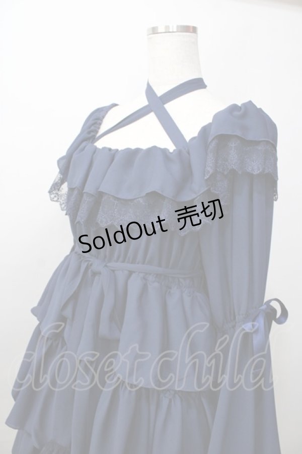 画像3: Vallee lys / Coquelicot dress (ミディアム)  ネイビー Y-25-09-13-107-GO-OP-SZ-ZY (3)