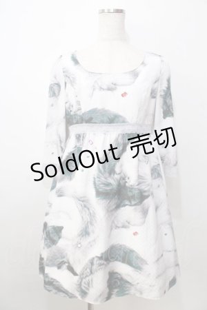 画像: MILK / Little foxドレス  ホワイトグレー Y-25-09-13-109-ML-OP-SZ-ZY
