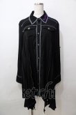 画像1: ALGONQUINS / 襟刺繍ヘイレムシャツワンピース F 黒 Y-25-09-13-112-AL-OP-SZ-ZY (1)