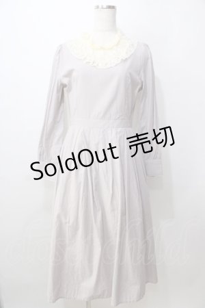 画像: an another angelus / レースヨークストライプロングワンピース F ネイビー Y-25-09-13-115-CA-OP-SZ-ZY