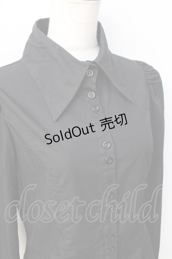 画像4: PEACE NOW //長袖シャツ  黒 Y-25-09-13-001-PU-BL-AS-ZY (4)