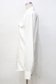 画像2: BPN FOR MEN / バイカラーシャツ M 白 Y-25-09-13-011-GO-BL-SZ-ZY (2)