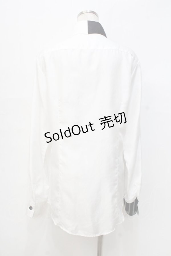 画像3: BPN FOR MEN / バイカラーシャツ M 白 Y-25-09-13-011-GO-BL-SZ-ZY (3)