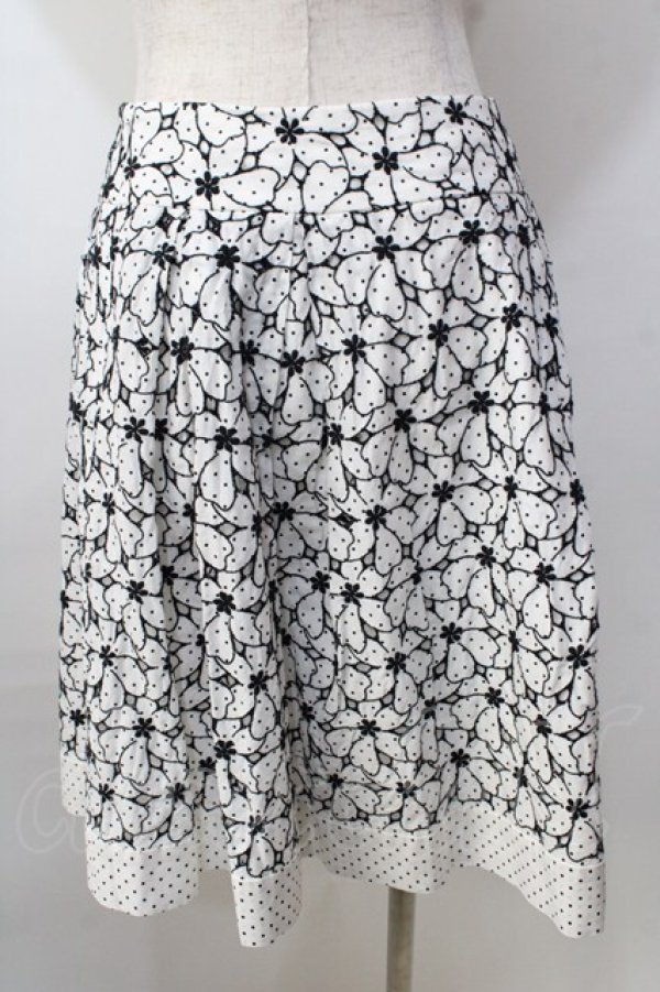 画像2: Jane Marple / フラワードットレースのスカート M ホワイト Y-25-09-13-135-JM-SK-SZ-ZT512 (2)