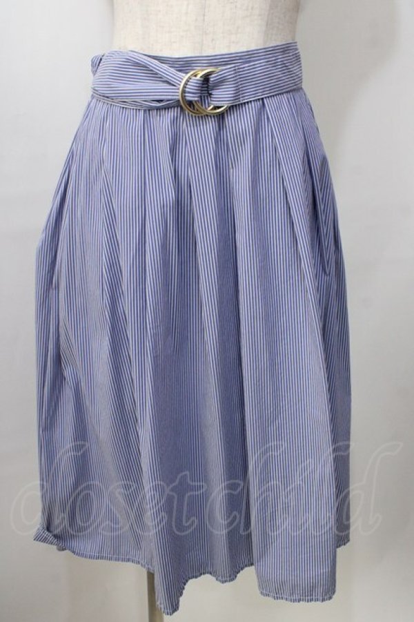 画像1: an another angelus / ストライプスカート F サックス Y-25-09-13-141-CA-SK-SZ-ZT357 (1)