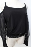 画像4: Na+H / subオフショルダーカットソー  黒 Y-25-09-13-021-PU-TO-SZ-ZY (4)