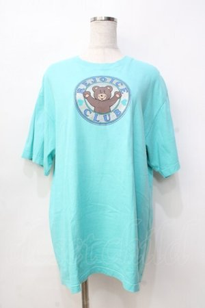 画像: Candy Stripper / ベアプリントTシャツ  ミント Y-25-09-13-024-PU-TO-SZ-ZY