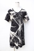 画像1: CIVARIZE / 総柄サイドジップロングTシャツ 44 ブラック Y-25-09-13-026-GO-TS-SZ-ZY (1)