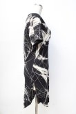 画像2: CIVARIZE / 総柄サイドジップロングTシャツ 44 ブラック Y-25-09-13-026-GO-TS-SZ-ZY (2)