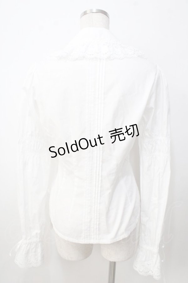 画像2: BABY,THE STARS SHINE BRIGHT / 後ろピンタックブラウス  白 Y-25-09-14-040-BA-BL-SZ-ZY (2)