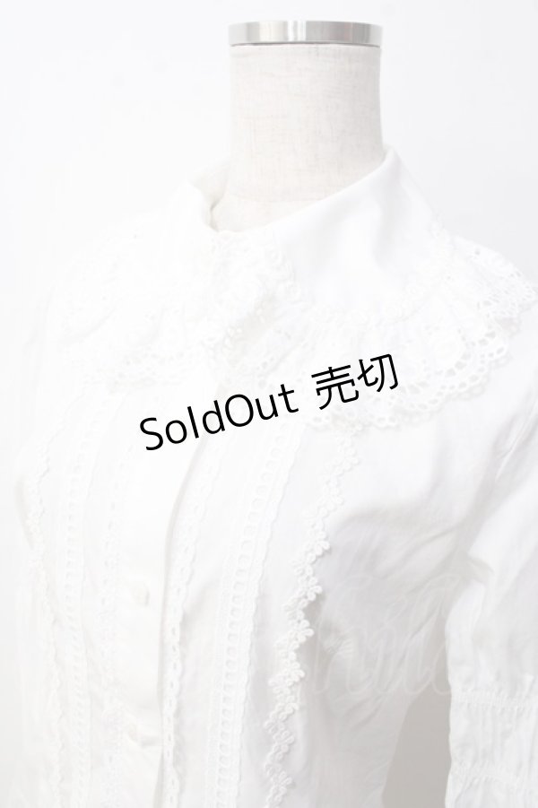 画像3: BABY,THE STARS SHINE BRIGHT / 後ろピンタックブラウス  白 Y-25-09-14-040-BA-BL-SZ-ZY (3)