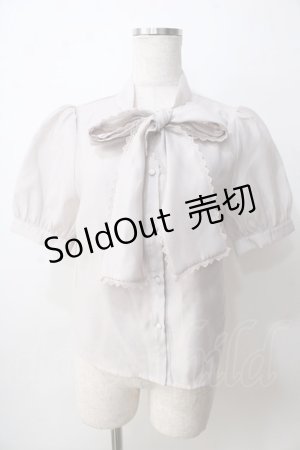 画像: evelyn / リボンレースブラウス  ピンク Y-25-09-14-041-LO-BL-SZ-ZT