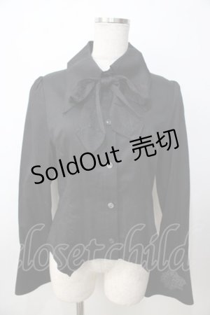 画像: ALICE and the PIRATES / 蜘蛛の巣ブラウス  黒 Y-25-09-14-042-PA-BL-SZ-ZY