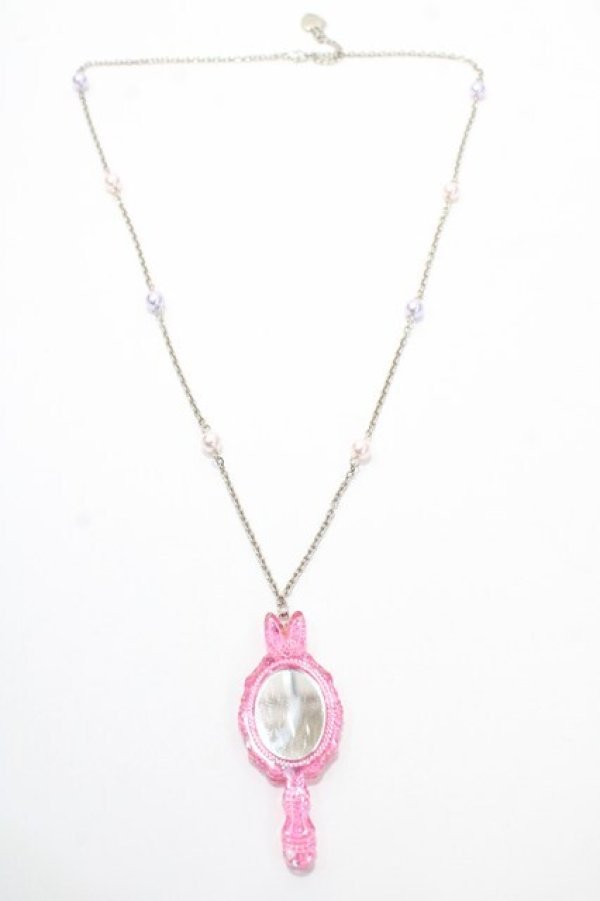 画像3: Angelic Pretty / Bunny Mirrorネックレス  ピンク Y-25-09-14-005-AP-AC-SZ-ZY (3)