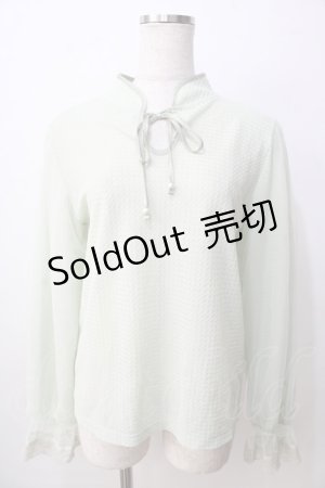 画像: axes femme / 接触冷感ラメ刺繍Ｔシャツ F ミント Y-25-09-14-050-AX-TS-SZ-ZI