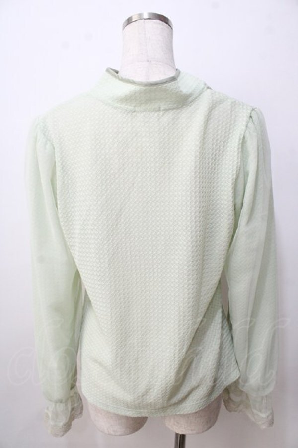 画像2: axes femme / 接触冷感ラメ刺繍Ｔシャツ F ミント Y-25-09-14-050-AX-TS-SZ-ZY (2)