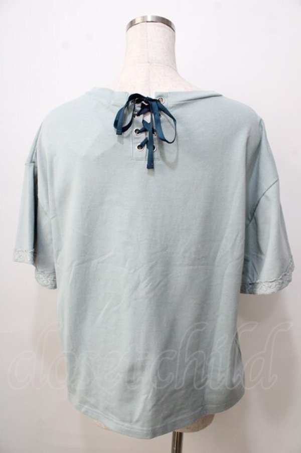 画像2: axes femme / レース編風マオカラートップス F ミント Y-25-09-14-051-AX-TO-SZ-ZT285 (2)