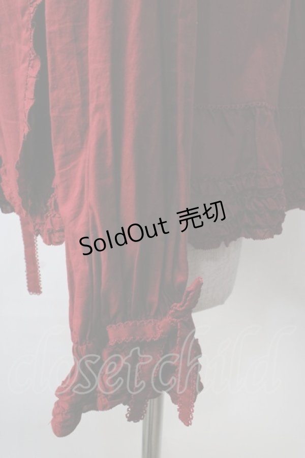 画像5: PINK HOUSE / うさぎの耳付きフードブラウス F 赤 Y-25-09-14-058-LO-BL-SZ-ZY (5)