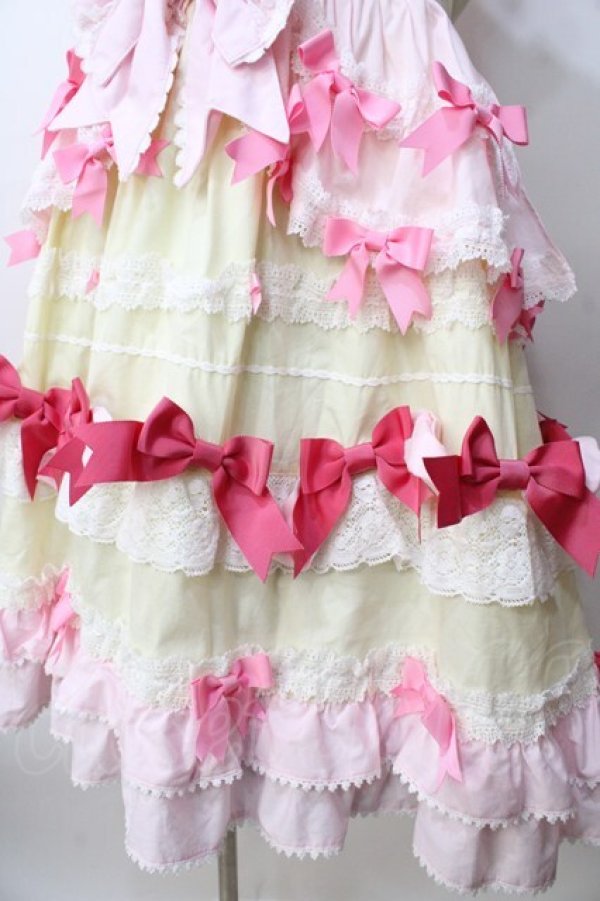 画像4: BABY,THE STARS SHINE BRIGHT / Cutie Whipped cream parfaitジャンパースカート  レモン Y-25-09-14-064-BA-OP-SZ-ZY (4)