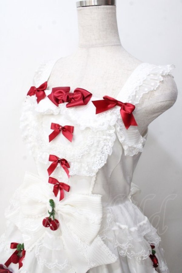 画像3: 仲夏物語 / Strawberry Angel ジャンパースカート S タイプ2ホワイト Y-25-09-14-067-EL-OP-SZ-ZT361 (3)