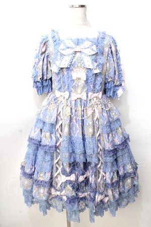 画像: Angelic Pretty / Romantic Jewelry Dress  ブルー Y-25-09-14-071-AP-OP-SZ-ZY