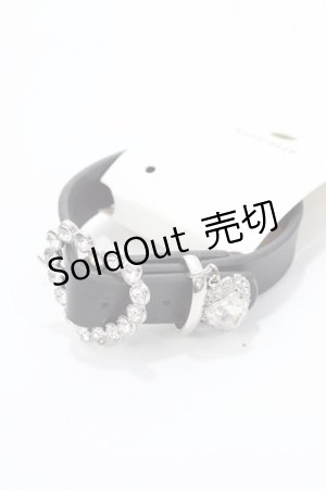 画像: NOEMIE / リングビジューバックルブレスレット  黒 Y-25-09-14-011-LO-AC-SZ-ZY