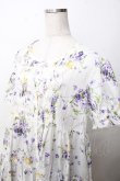 画像3: PINK HOUSE / リトルヴァイオレットプリントミディワンピース F 白 Y-25-09-14-074-LO-OP-SZ-ZY (3)