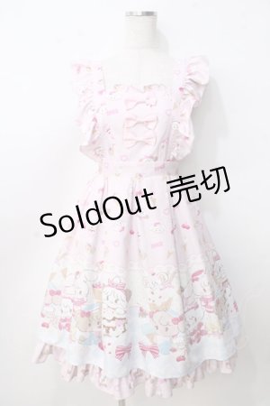 画像: axes femme kawaii / ダイナーカフェジャンパースカート M ピンク Y-25-09-14-076-AX-OP-SZ-ZY