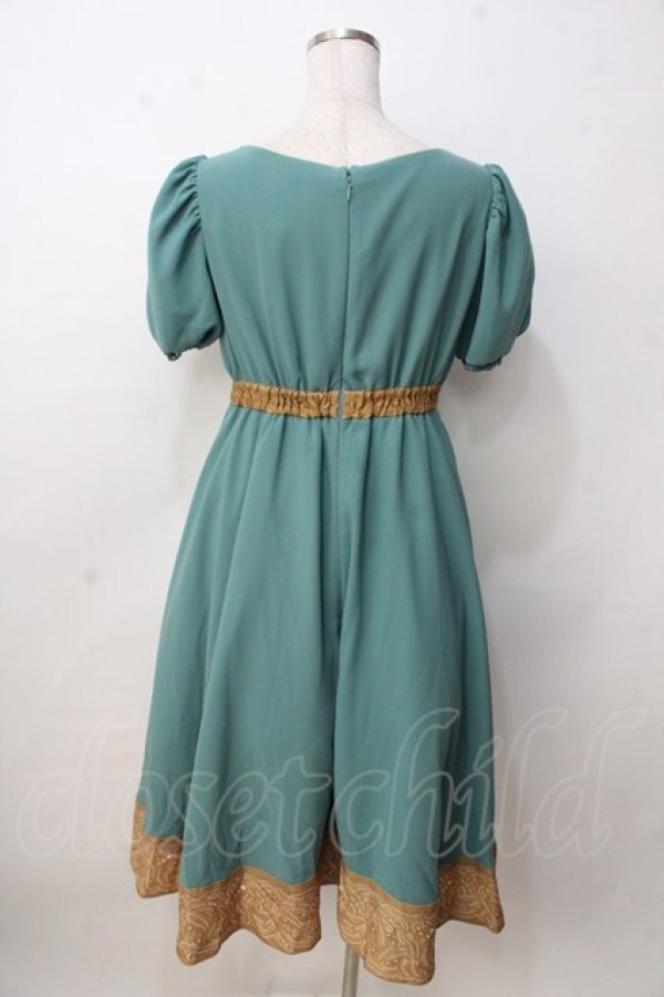 画像2: Secret Honey / エンブロイダリー・ワンピース(メリダとおそろしの森ver.ver) 2 グリーン Y-25-09-14-089-CA-OP-SZ-ZT124 (2)