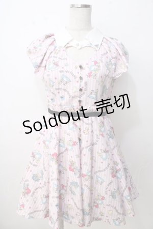 画像: Honey Bunch / アリス柄ハート襟付きワンピース M  Y-25-09-14-090-LO-OP-SZ-ZT002