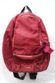 画像1: axes femme / ロゴプレートデザインリュック  赤 Y-25-09-14-014-AX-BG-SZ-ZT386 (1)