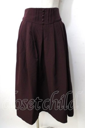 画像: axes femme / クラシカルスカート L ワイン Y-25-09-14-096-AX-SK-SZ-ZY