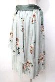 画像2: axes femme / 花柄シアーチェックフレアスカート F ミント Y-25-09-14-097-AX-SK-SZ-ZT164 (2)